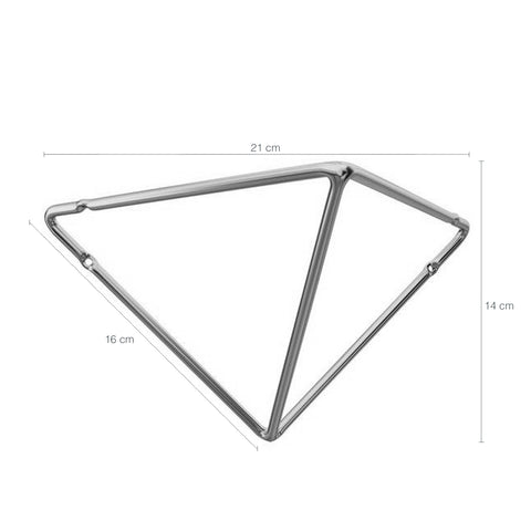 Suporte Mão Francesa Triangular Prateleira Aramado Estilo Industrial Cromado