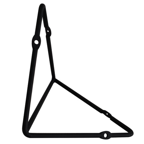 Suporte Mão Francesa Triangular Prateleira Aramado Estilo Industrial Preto Fosco