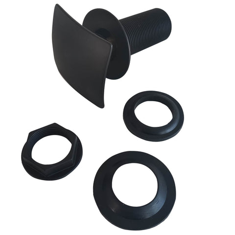 Válvula Click Para Lavatório Pia Com Tampa Quadrada Preto Fosco Jiwi