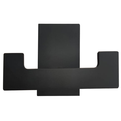 Gancho Porta Toalha Cabide Toalheiro Duplo Preto Fosco Jiwi