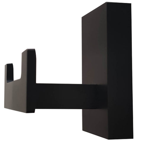 Gancho Porta Toalha Cabide Toalheiro Duplo Preto Fosco Jiwi