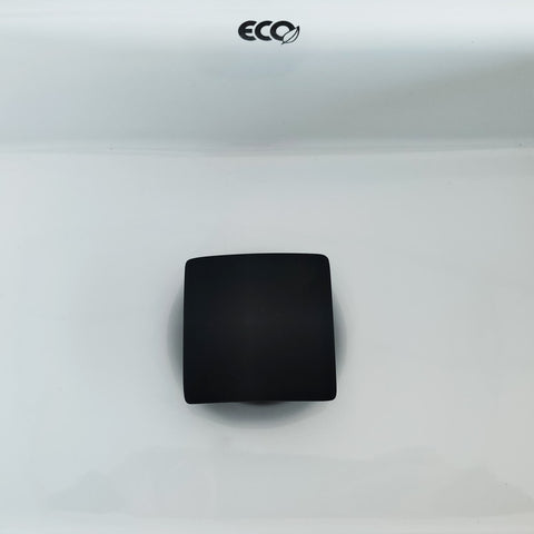 Válvula Click Para Lavatório Pia Com Tampa Quadrada Preto Fosco Jiwi