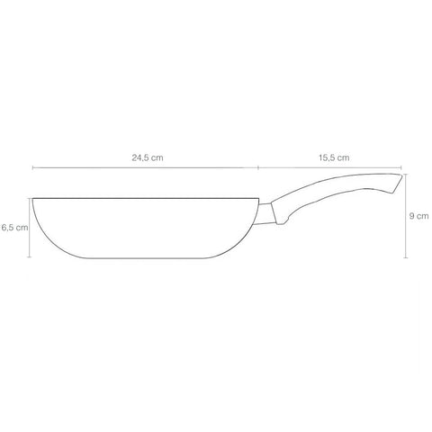 Frigideira Funda Alumínio Antiaderente Paris Vermelha Tramontina 24cm