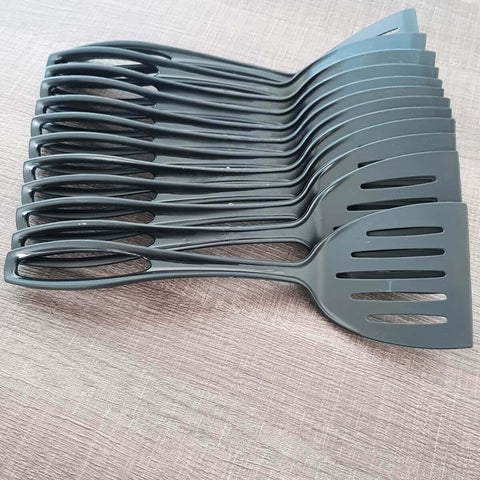 Kit de Espátulas de Plástico para Cozinha Nylon 12 peças Preto Sanremo