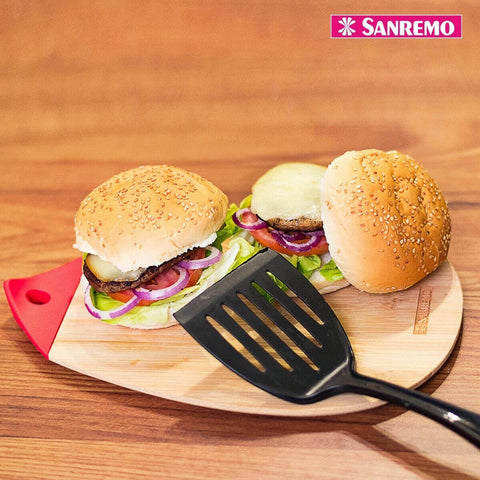 Conjunto de Espátulas Para Cozinha Nylon 6 Peças Preto Sanremo