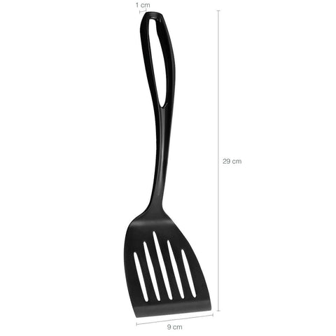 Conjunto de Espátulas Para Cozinha Nylon 6 Peças Preto Sanremo