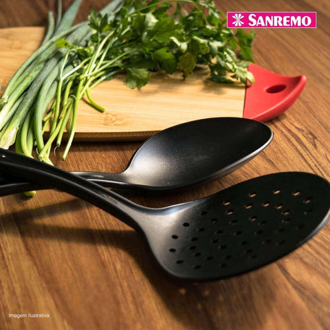 Conjunto de Colheres Servir Arroz Plástico Nylon 6 peças Sanremo