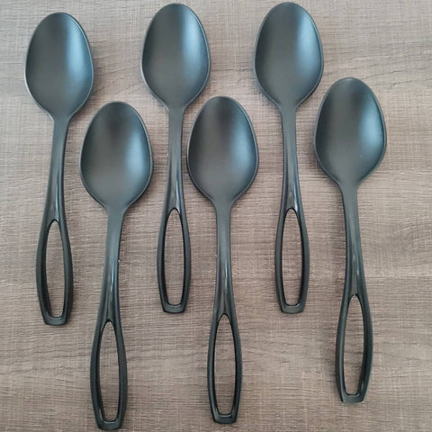 Conjunto de Colheres Servir Arroz Plástico Nylon 6 peças Sanremo