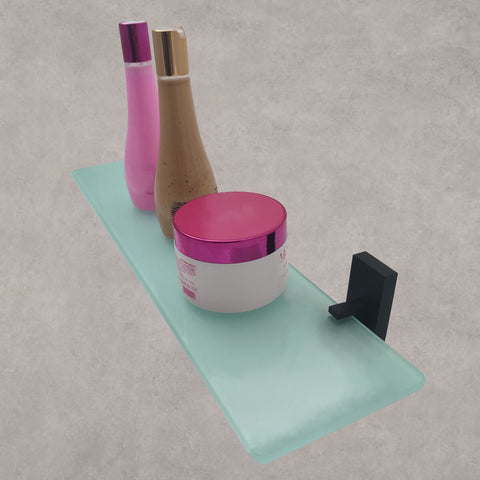 Prateleira de Vidro Suporte Porta Shampoo para Banheiro Jiwi