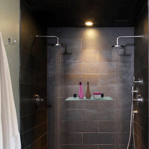 Prateleira de Vidro Suporte Porta Shampoo para Banheiro Jiwi