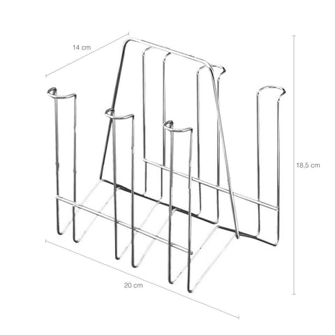 Kit Organizadores Cozinha Porta Copos e Porta Pratos Talheres e Guardanapos Cromados