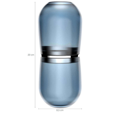 Conjunto Pia Banheiro Belly Soft Porta Escova Saboneteira Algodão Azul Glacial