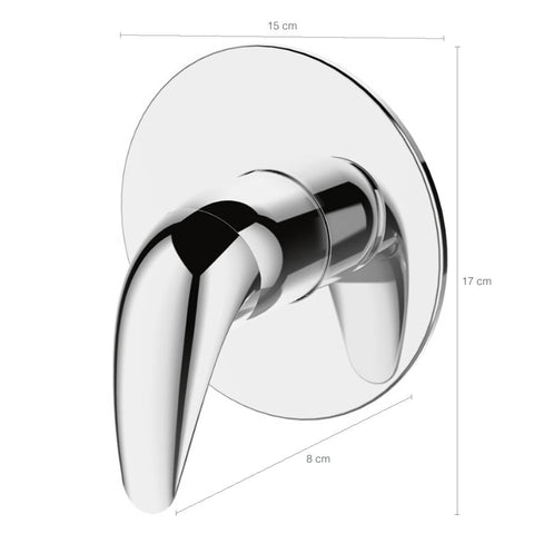 Acabamento para Registro Monocomando de Chuveiro Toronto Base Deca