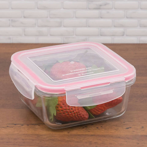 Conjunto 6 Potes De Vidro Herméticos Quadrados 350ml 550ml 700ml Sanremo Marmita