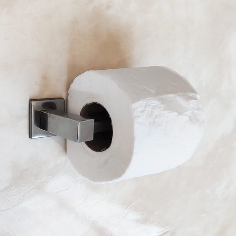 Suporte Porta Papel Higiênico em Aço Inox Papeleira Banheiro Azaléia