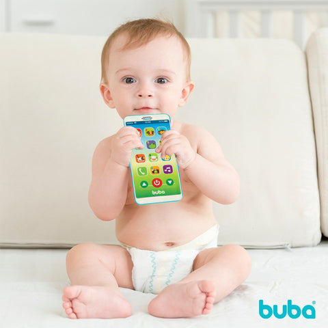 Baby Phone Buba Celular Para Bebês Telefone Com Sons e Músicas Infantil