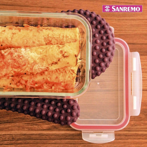 Pote Marmita de Vidro Hermético Retangular com Tampa 550ml Sanremo