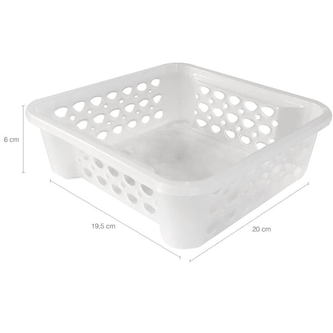 Conjunto 4 Cestos Organizadores Empilhável Plástico 1,6l Sanremo