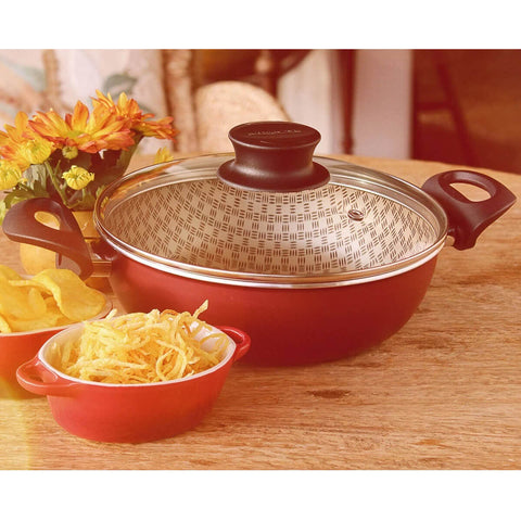 Fritadeira Multiuso Panela Antiaderente Grande Avulsa Tramontina Paris 26cm Vermelha