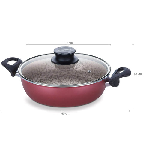 Fritadeira Multiuso Panela Antiaderente Grande Avulsa Tramontina Paris 26cm Vermelha