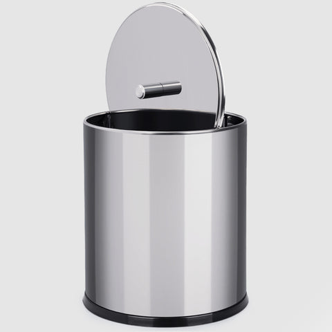 Lixeira Inox Com Tampa 5,4L Lixeira Banheiro Cozinha Brinox