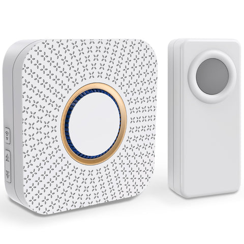Campainha Sem Fio Pilha Luminoso Portão 100m Via Wireless Branca