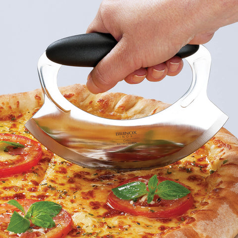 Cortador De Pizza Brinox Inox Precision Plus para Temperos Legumes 16,5cm Preto