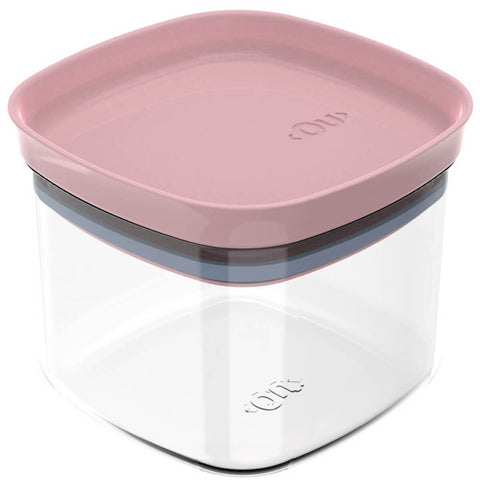 Conjunto 6 Potes Vedação Hermético 450ml Vedação Em Silicone Rosa