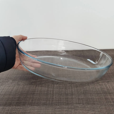 Conjunto de Travessas Formas de Vidro Assadeira Oval Sanremo 1,5L e 2,4L