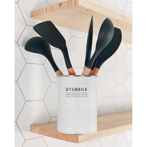贈り物 Concha De De Utensílio Bambu De Cabo Com Preto Silicone 小物