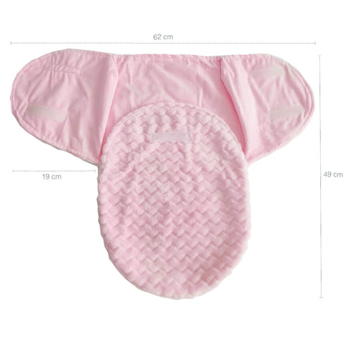 Saco De Dormir Bebê Recém Nascido Baby Super Soft Rosa Buba