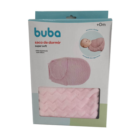 Saco De Dormir Bebê Recém Nascido Baby Super Soft Rosa Buba