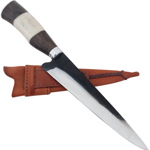 Faca Modelo Tesoura de Tosquia Antiga Zanline Artesanal 7' Aço Inox 420c Churrasco Cabos Sortidos