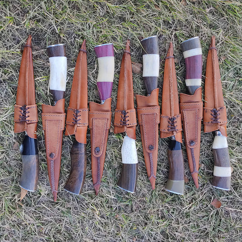 Faca Modelo Tesoura de Tosquia Antiga Zanline Artesanal 7' Aço Inox 420c Churrasco Cabos Sortidos