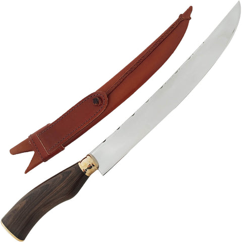 Faca Estilo Chef Nusret Gökçe 3mm Salt Bae Carne Churrasco Artesanal 10' Aço Inox 420c