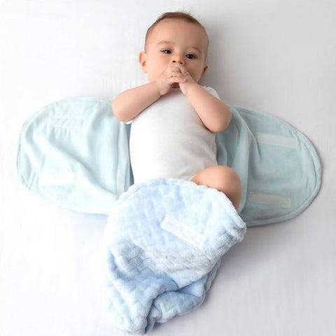 Saco De Dormir Bebê Recém Nascido Baby Super Soft Azul Buba