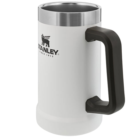 Caneca Térmica Para Cerveja Chopp Caneca Stanley 709ml Aço Inox Branco