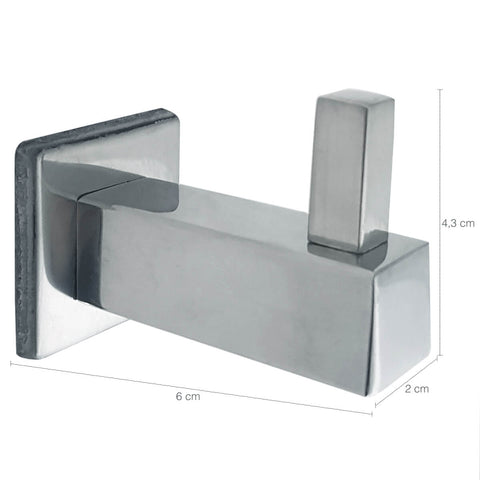 Gancho Cabide Multiuso Roupa Toalheiro Aço Inox Porta Toalha Banheiro Azaléia