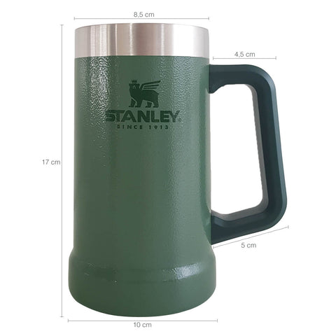 Caneca Térmica Stanley para Cerveja Caneco Chope Aço Inox 709ml Verde