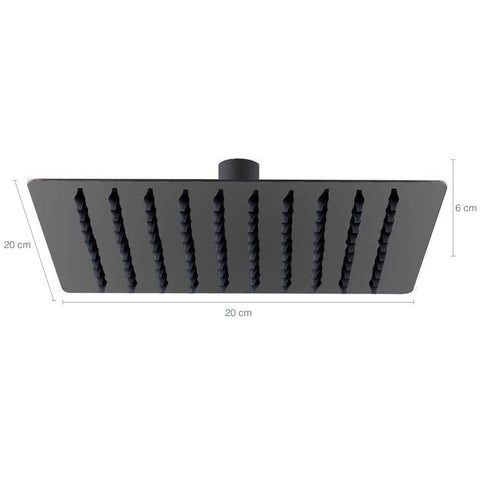 Chuveiro Quadrado De Parede Com Braço Jiwi Metais Ducha Quadrada