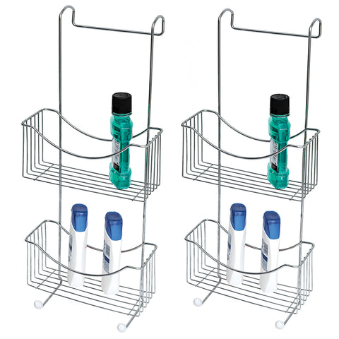 Kit 2 Suportes para Banheiro Porta Shampoo Cosméticos Encaixe Box