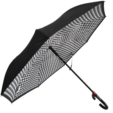 Guarda Chuva Invertido Automático Sombrinha Longa Cellulare Fazzoletti Pied Poule