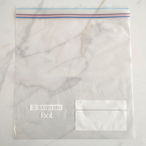 8 Sacos Plásticos Transparentes Para Alimentos 3L Sacos Herméticos Zip Lock Sanremo