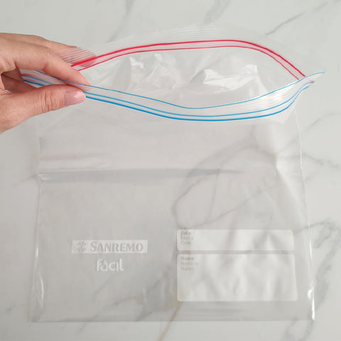 8 Sacos Plásticos Transparentes Para Alimentos 3L Sacos Herméticos Zip Lock Sanremo