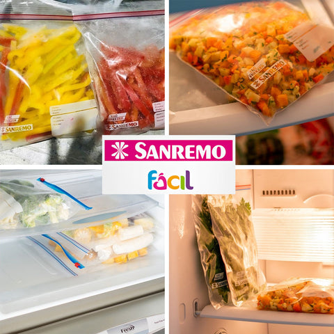 18 Saquinhos Herméticos Zip Lock 1L E 3L Sacos Plásticos Para Alimentos Sanremo