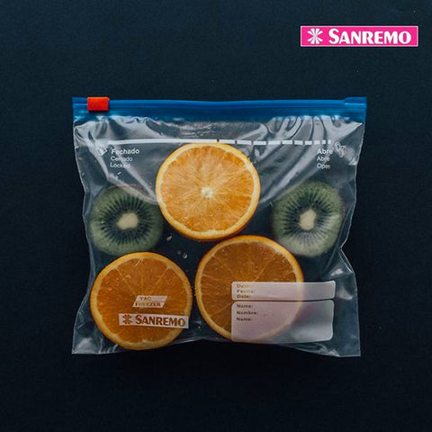 10 Saquinhos Plásticos Para Congelar Alimentos 1L Sacos Herméticos Abre Fecha Sanremo