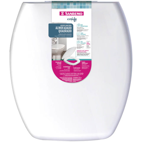 Assento Sanitário Almofadado para Vaso Sanitário Banheiro Comfy Sanremo