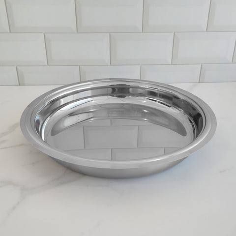 Prato Para Pudim Em Aço Inox Com Tampa De Acrílico Transparente 25cm Suporte Porta Bolo