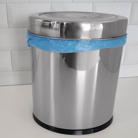 Lixeira De Banheiro 6,3 Litros Aço Inoxidável Cesto de Lixo Com Tampa Basculante Martinazzo