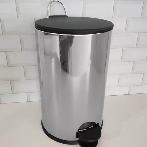 Lixeira Com Pedal 12 L De Aço Inox Com Balde Interno Removível Martinazzo